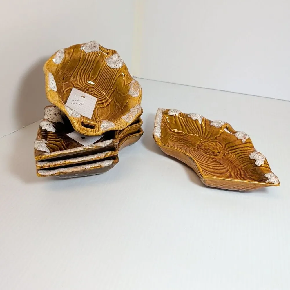 MCM California Pottery Chip Dish Faux Bois B412 - Excellent Condition
